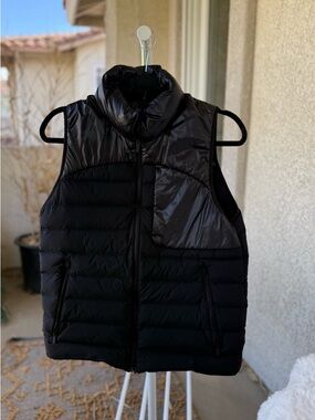Women’s Black Quilted Down Vest - Sleeveless Puffer Jacket